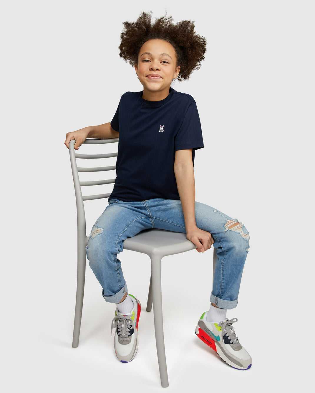 Tees Psycho Bunny Classic Crew Neck Tee Bleu Marine Enfant | QMH-53089770